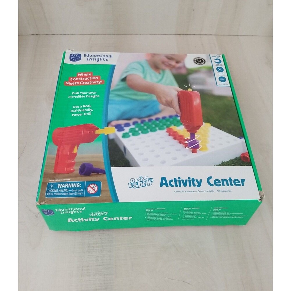 STEM Design and Drill Activity Center by Educational Insights Fine Motor Skills